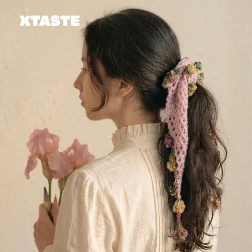 XTASTE NEKNEK【春意方型发圈】新款高级感女发圈发箍