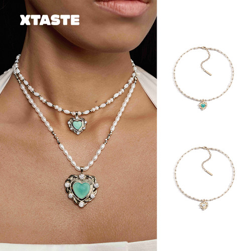 USELESSOBJECTS小号爱心珍珠项链