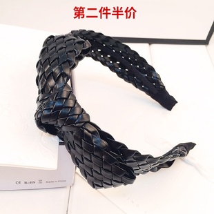 包邮 编织发卡 韩版新款气质时尚蝴蝶结手工编织发箍发卡发饰