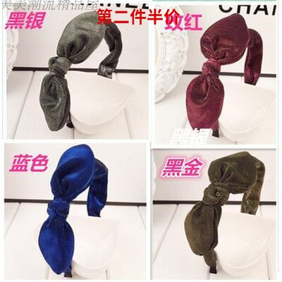 时尚风兔耳朵气质款手工饰品发卡
