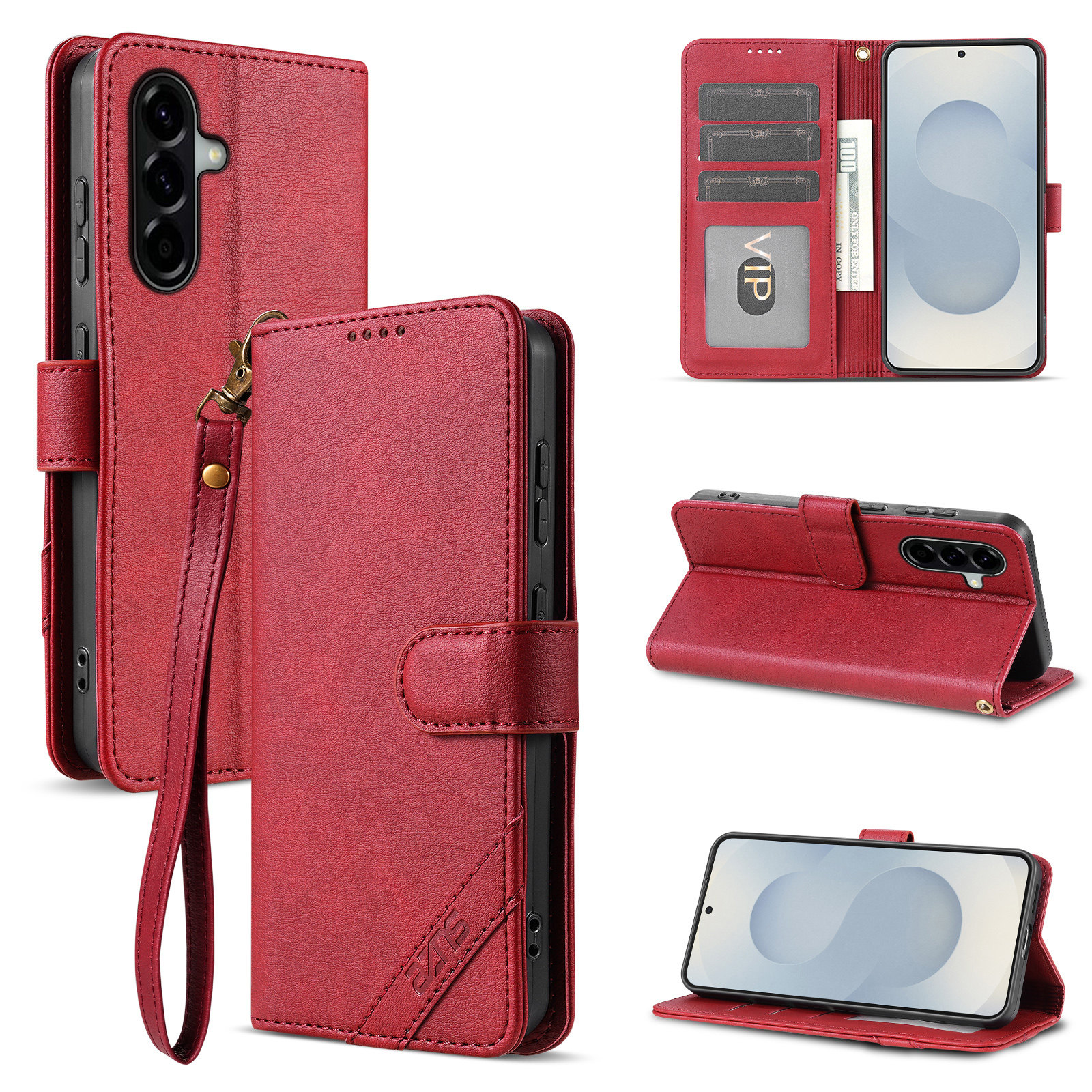 适用三星A36 5G手机壳三星Galaxy A36防摔翻盖皮套插卡钱包款式全包软胶保护套男女时尚软胶简约皮夹高档耐用