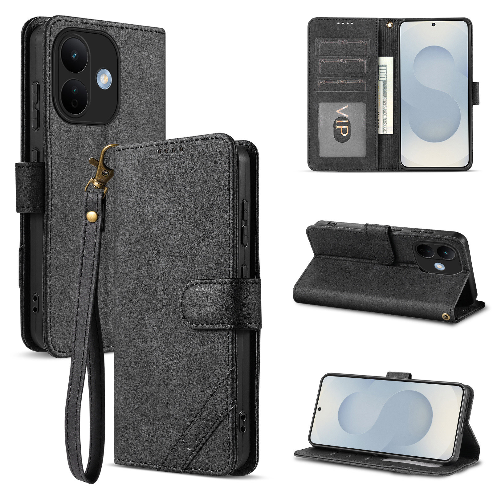 适用红米note17Pro手机壳防摔翻盖皮套插卡钱包款式全包软胶保护套男女时尚软胶简约皮夹高档耐用