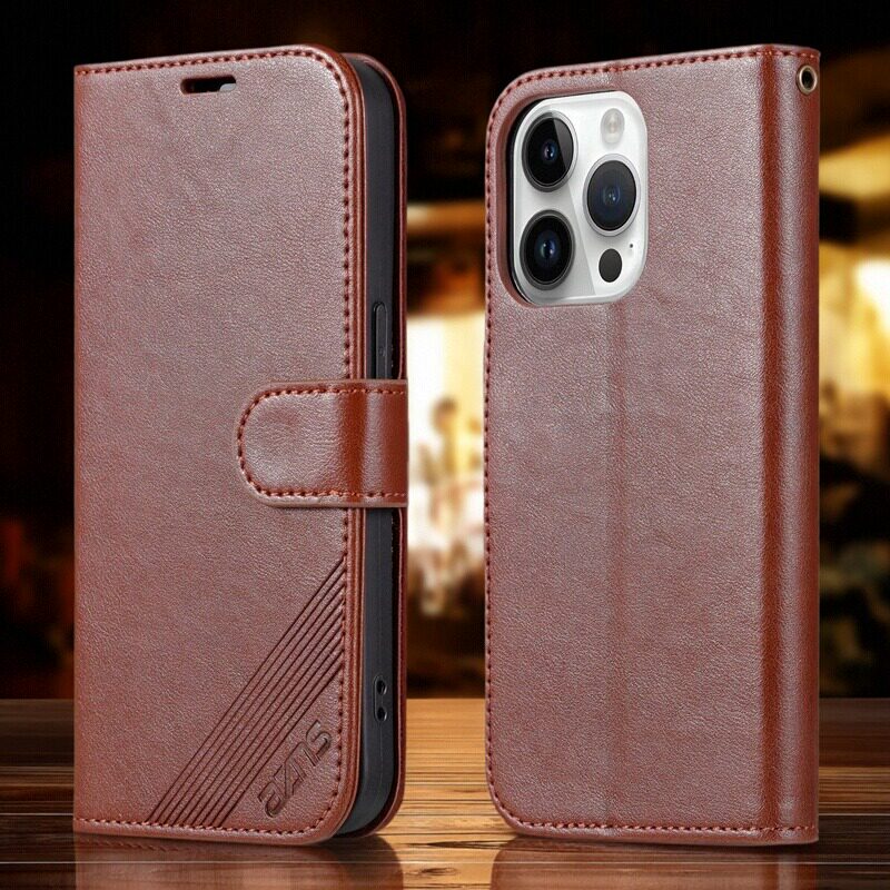 适用苹果15Pro手机壳翻盖式iPhone15Pro皮套插卡钱包款式防摔皮套保护套新款全包商务男女士软胶外壳高档皮夹