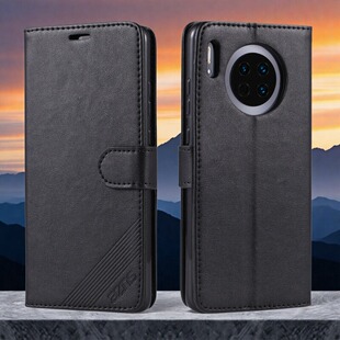 适用华为Mate30手机壳翻盖式皮套插卡钱包款式防摔皮套保护套新款镜头全包商务男女士软胶外壳高档皮夹5G