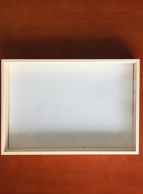 松木大号42x29x5.5cm昆虫标本盒玻璃面透明展示盒带针插板标本框