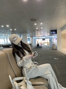 毛领可拆卸短外套套装 ke7en 松弛老钱感麻花毛衣开衫 版 两件套 修身