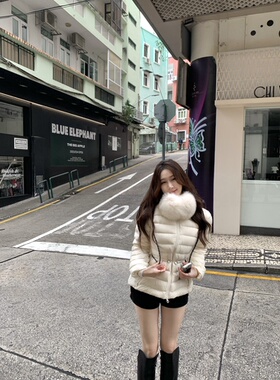 ke7en升级lulu掐腰可调节款排骨羽绒服