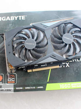 技嘉GeForce GTX 1660 SUPER OC 6G 双风扇 带背板 性价比高