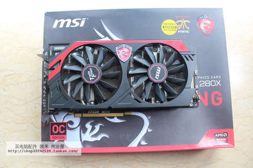 ★完治屋★ 双皇冠 微星R9 280 Gaming 3G 384BIT 位宽 超过380
