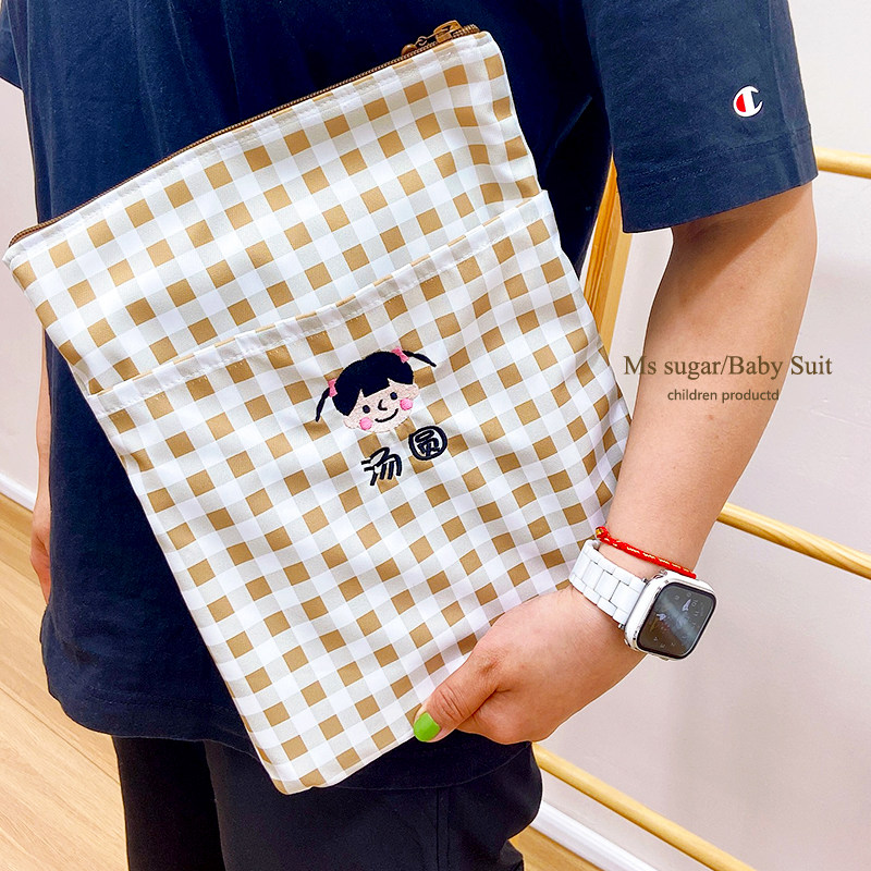 韩国刺绣定制名字防水旅行化妆包大容量拉链包ipad平板收纳袋礼物,收纳整理,包包收纳盒/箱,淘宝优惠券,粉丝福利购,淘宝优惠卷