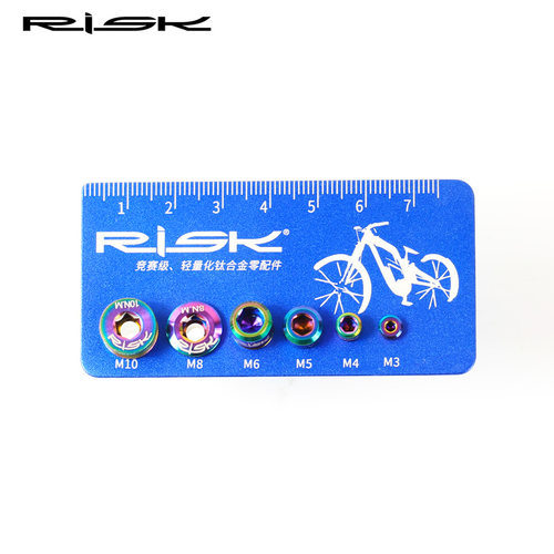 RISK螺丝测量卡尺 铝合金 公制螺栓螺丝规格 M3/M4/M5/M6/M8尺寸