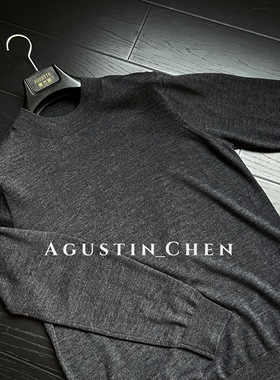 Agustin_Chen新澳精纺【17.5微米100%纯羊毛】半高领毛衫亲肤毛衣