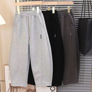 男童春装裤子2025新款中大童弯刀卫裤运动休闲长裤男孩春季潮牌裤