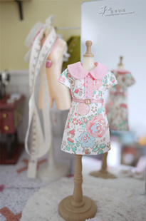 豆爷の店 复古系列-花小兔 blythe胶皮ob11 holala momoko娃衣