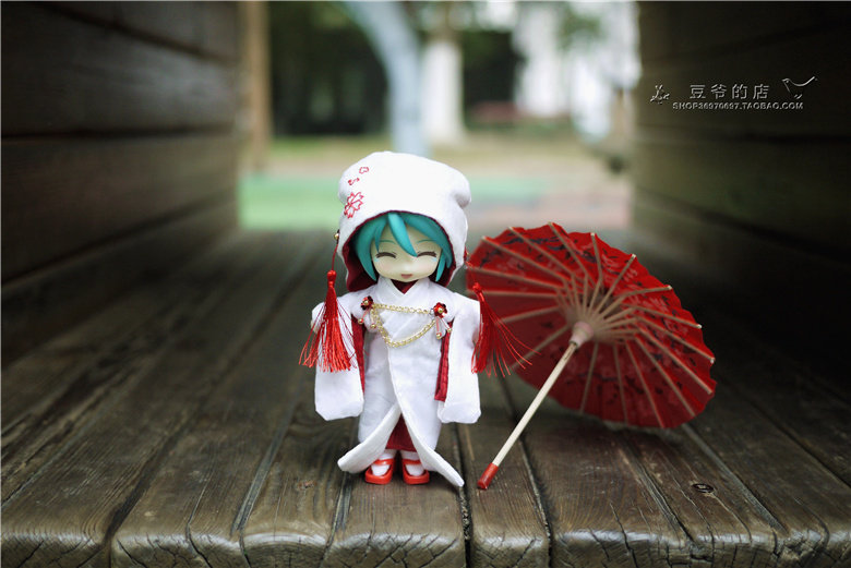 ob11 bjd12分8分初音白无垢cos服 12分8分和服