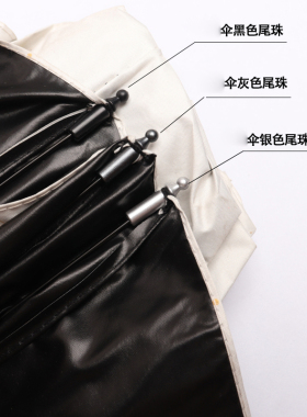 堂伞尾珠2mm黑色伞珠2毫米修伞零件配折叠伞三折伞雨伞件太阳伞
