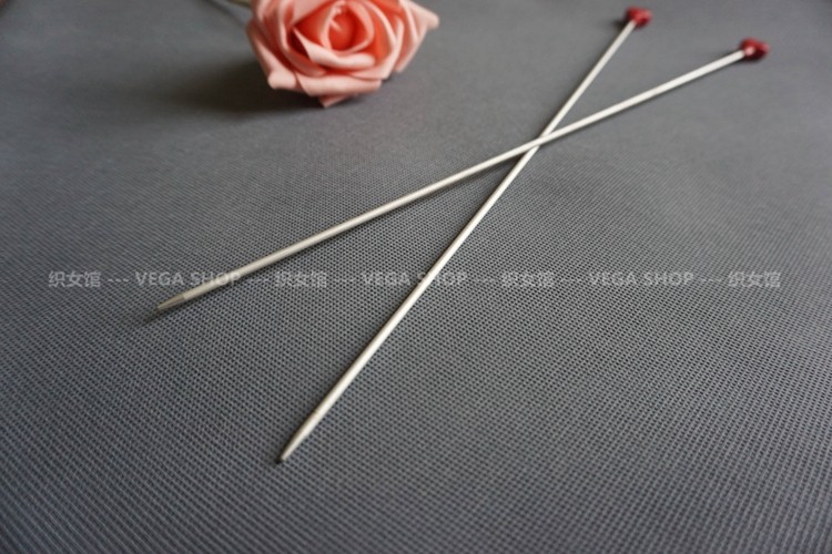 德国进口addi 200-7 单头直针棒针毛衣针(1付2根)