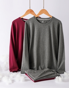 秋衣秋裤 线衣线裤 套装 保暖内衣棉毛衫 薄款 稻草人纯棉男士