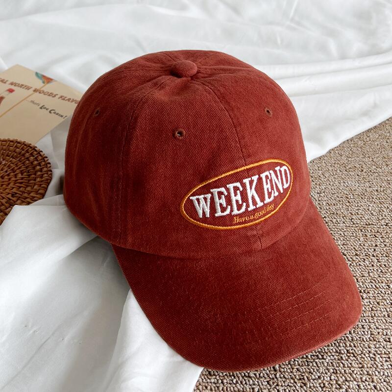 韩国MILLITAGE字母刺绣鸭舌帽