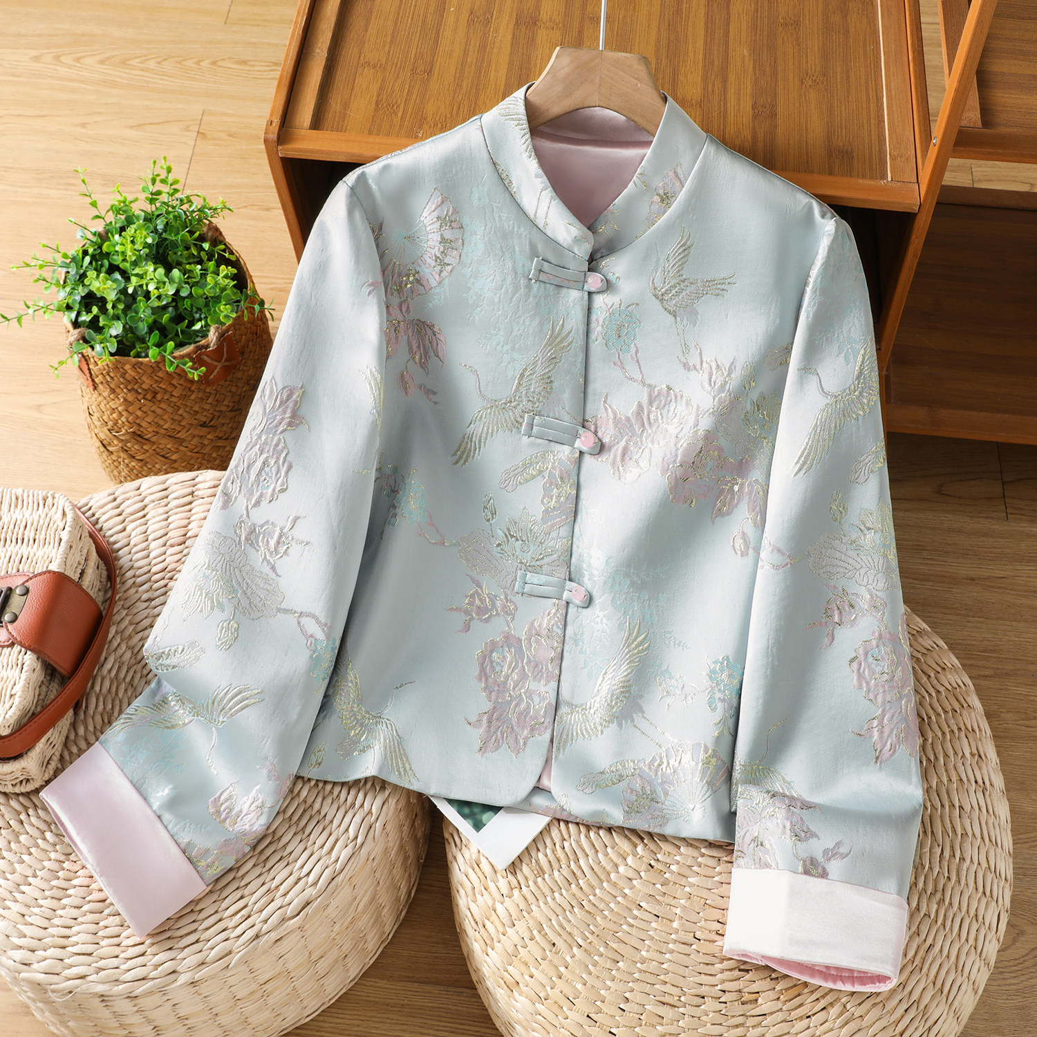 新中式女装外套春季2026新款小香风高级感气质国风元素盘扣上衣女,女装/女士精品,上衣,淘宝优惠券,粉丝福利购,淘宝优惠卷