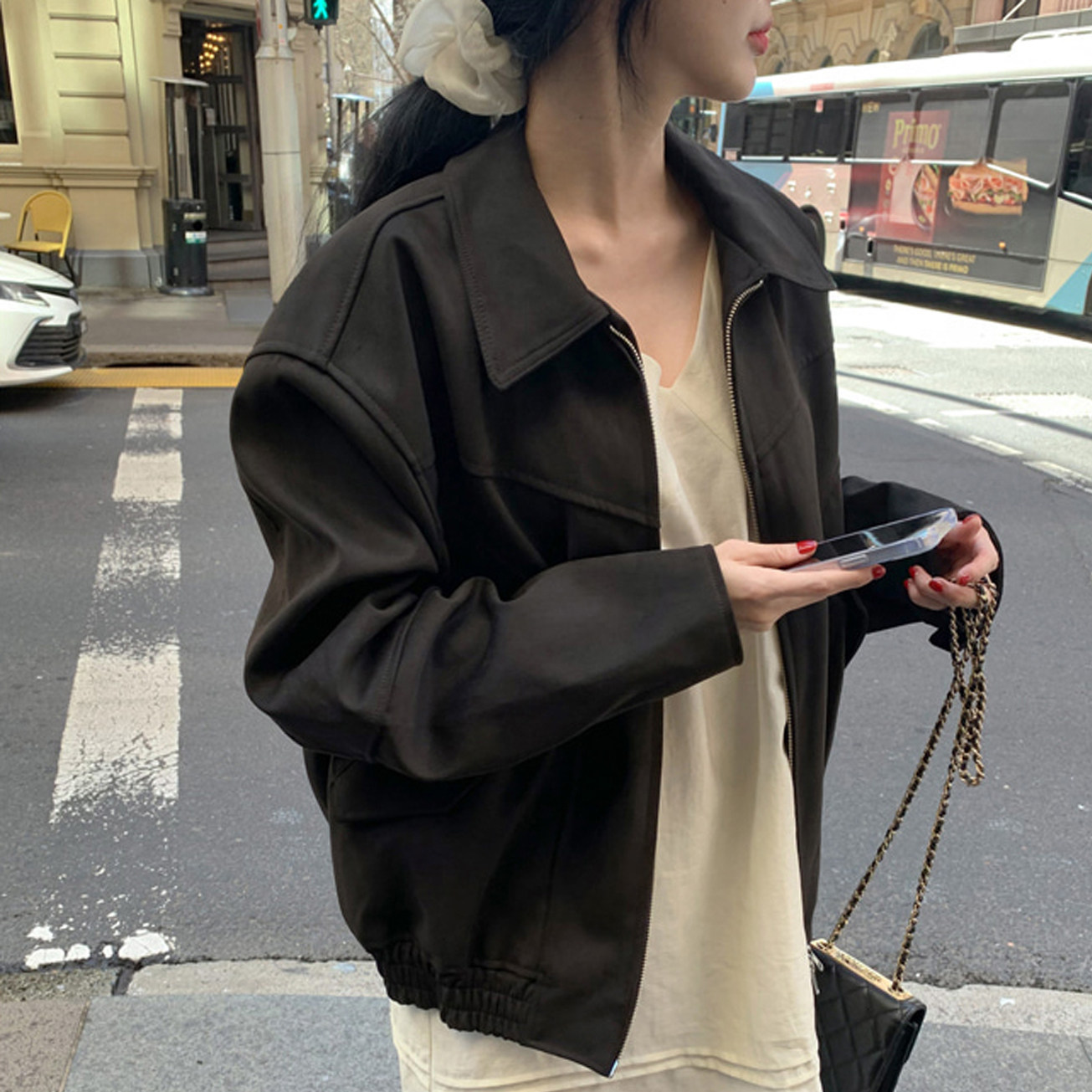 尺寸已更新 法式复古气质超正版型气质百搭通勤街头风宽松外套,女装/女士精品,短外套,淘宝优惠券,粉丝福利购,淘宝优惠卷