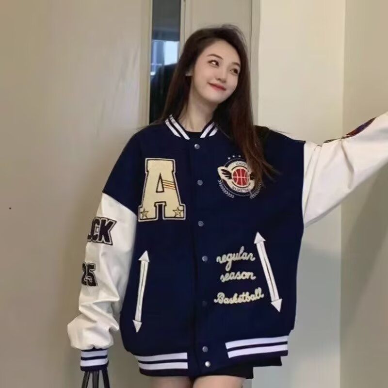 2025秋痞帅外套男女ins高街潮牌港风日系原宿风韩版潮流宽松夹克