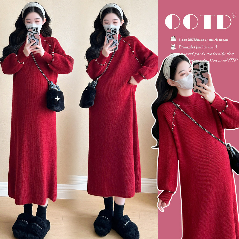 新品现现~2026冬新款网红同款孕妇装时尚小香风跨年圣诞连衣裙,孕妇装/孕产妇用品/营养,其它,淘宝优惠券,粉丝福利购,淘宝优惠卷