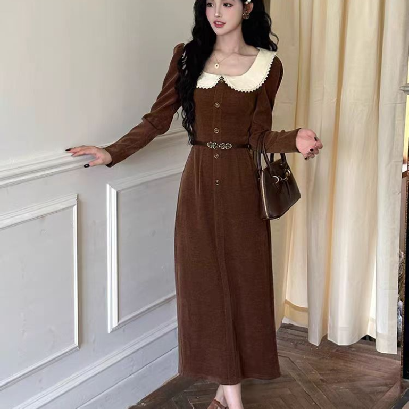 秋季长袖连衣裙修身气质法式长裙,女装/女士精品,连衣裙,淘宝优惠券,粉丝福利购,淘宝优惠卷