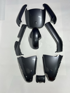 适用于九电车壳E70E80E100E125E200p外壳枪灰亮岩灰烤漆外壳