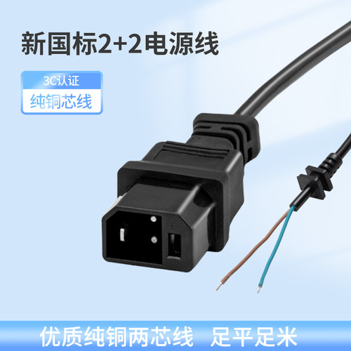 电动车充电器充电线新国标2+2爱玛小刀雅迪台铃新日电源输出插头