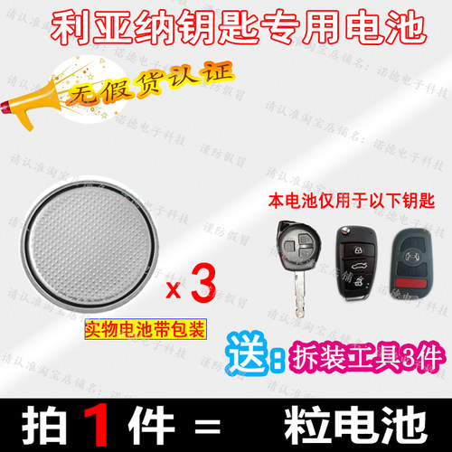 利亚纳A6钥匙用电子电池