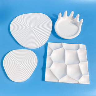 石膏托盘拍照道具简约网红首饰项链饰品展示架珠宝耳钉陈列展示盘