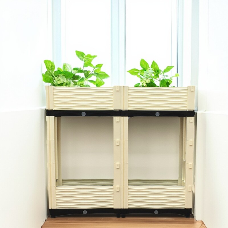 九度菜园宽30cm阳台立体花盆种菜盆家庭蔬菜树脂种植箱种菜箱花槽