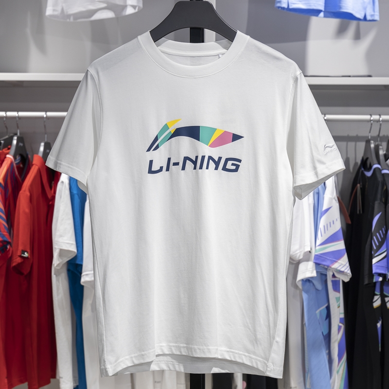 李宁短袖男子吸湿排汗T恤