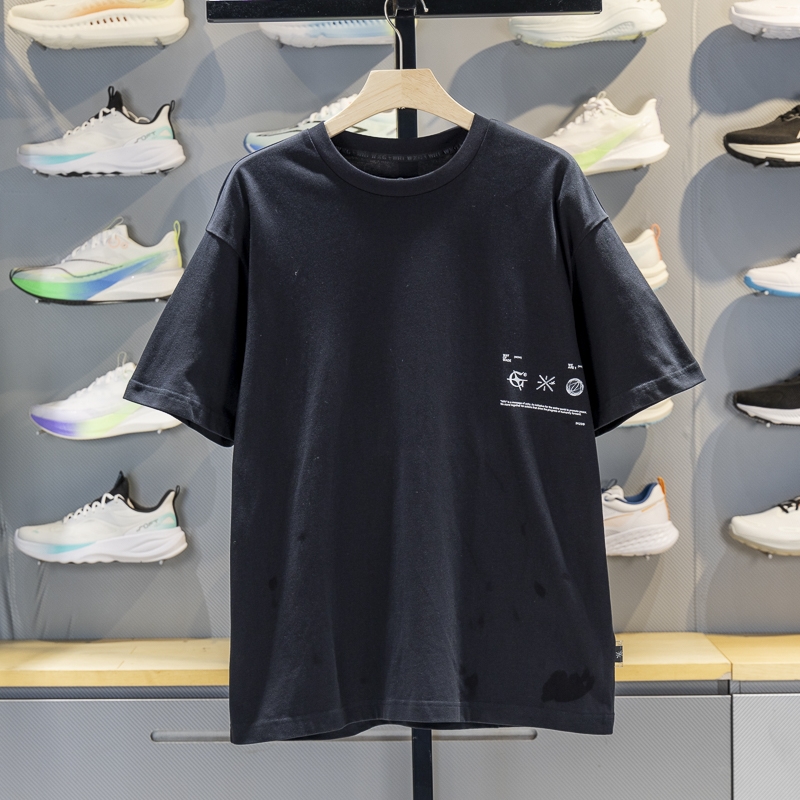 李宁短袖男子宽松短袖T恤