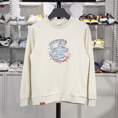 李宁运动休闲儿童圆领宽松卫衣