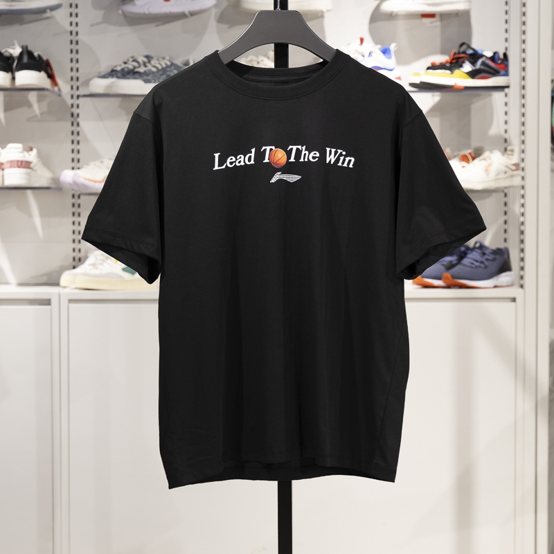 李宁短袖男子宽松舒适短袖T恤