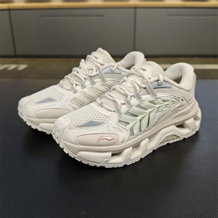 李宁2023春秋季夸父系列女子时尚潮流回弹休闲运动老爹鞋AGCT360