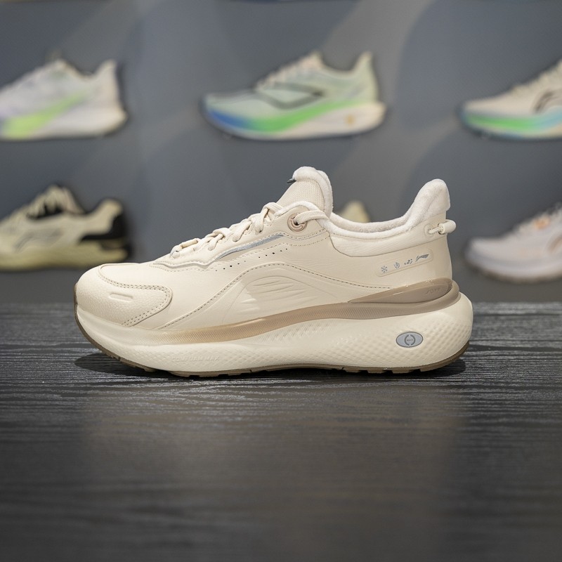 李宁SOFT PLUS 2 FLEECE女子2025冬季新款加绒潮流休闲鞋AGLV148,运动鞋new,运动休闲鞋,淘宝优惠券,粉丝福利购,淘宝优惠卷