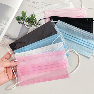 女防晒 超薄两层单层独立装 白色一次性口罩夏天薄款 透气二一层夏季