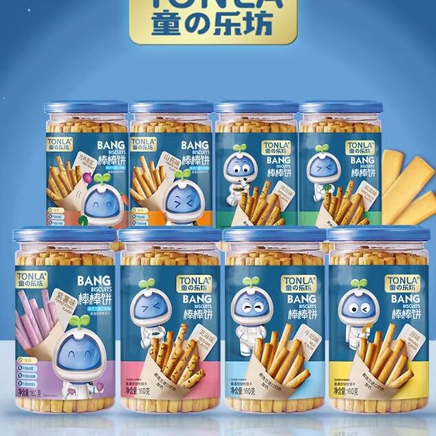 童乐坊棒棒饼干手指饼干棒棒脆婴幼儿童磨牙宝宝零食10月-1岁辅食