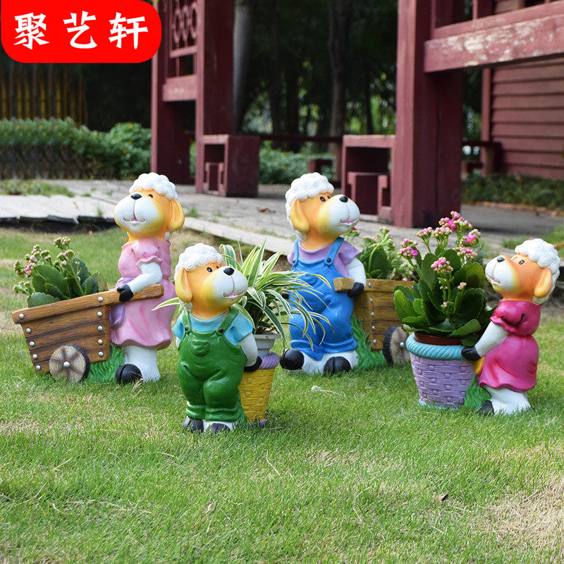 户外园林景观雕塑别墅花园庭院商场幼儿园装饰品卡通动物花缸摆件,家居饰品,装饰摆件,淘宝优惠券,粉丝福利购,淘宝优惠卷