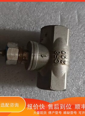 议价.1'蓝色截止阀，内丝连接，型号CF8 200，3