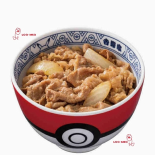 日本吉野家 主题饭碗精灵球饭碗