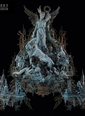 VeryMuseum非常博物馆Kris Kuksi雕塑作品《救赎》雕像艺术品