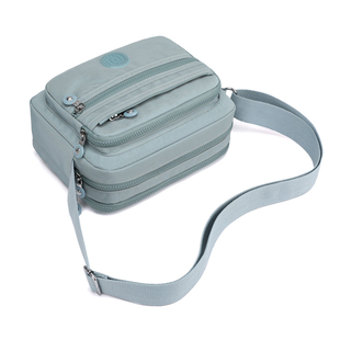 纯色女包多层尼龙布包做生意休闲包女士斜挎包小包包百搭单肩包女