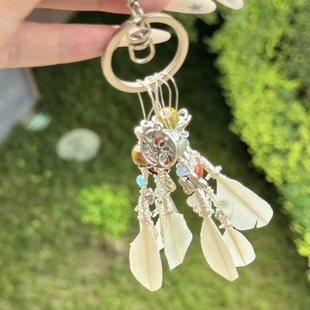 创意羽毛球风铃挂件diy材料包钥匙扣小众送闺蜜对象手工七夕礼物