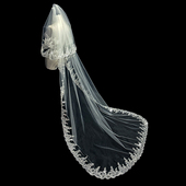 新款 新娘结婚主婚纱头纱超仙森系亮片头纱婚纱礼服拍照头纱配饰