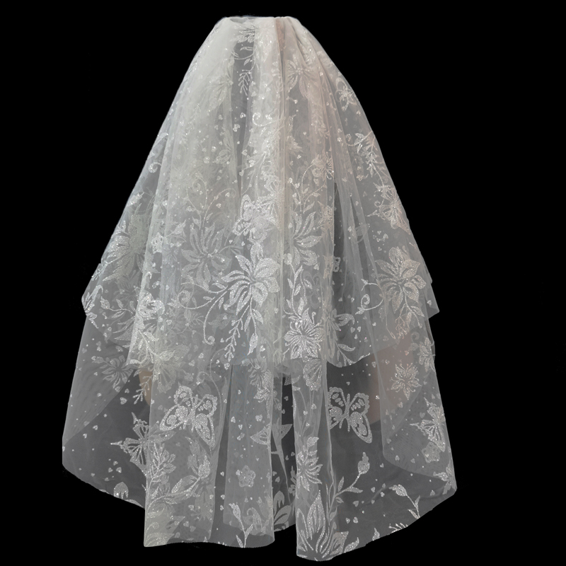 新娘结婚简约头饰超仙婚纱头纱