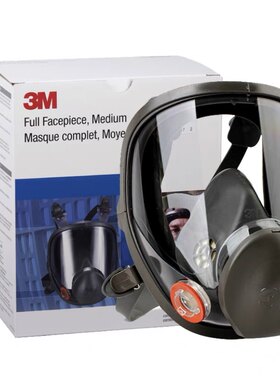 3M6800防毒面具全面罩喷漆专用防工业粉尘化工甲醛气体防尘防毒罩